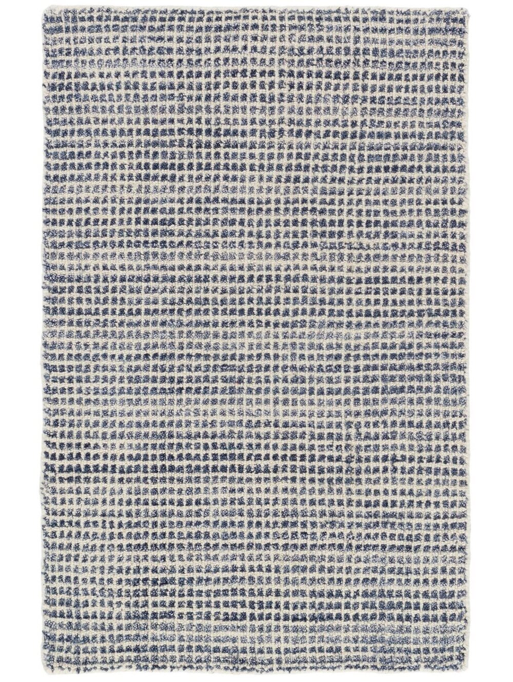 Annie Selke Homer Hand Loom Knotted Wool/Viscose Rug | Blue Rug Size 2'6"x8'